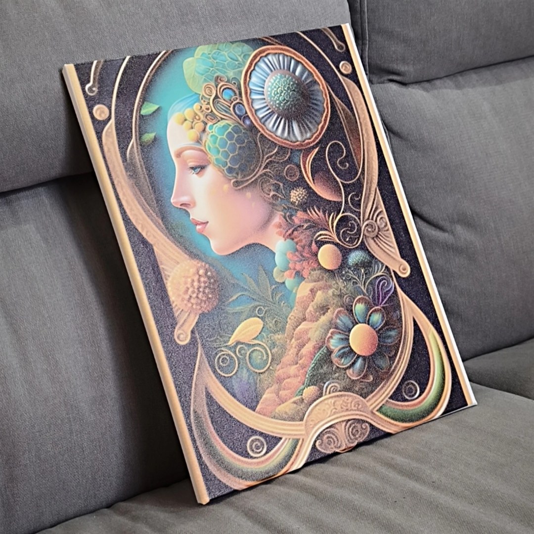 Tableau imprimé sur toile au format A3 à l atelier